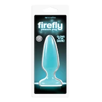 Firefly Glow-in-the-Dark Butt Plug - 4 Inch Blue