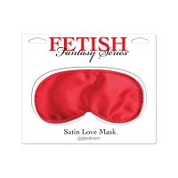 Satin Love Mask Red - Fetish Fantasy