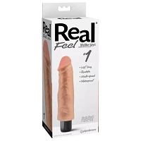 Real Feel No. 1 Multi Speed Waterproof Vibrator - 7.5 Inch Nude