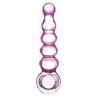 Beaded Glass Butt Plug - 7.5 Inch
