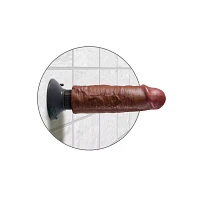 King Cock Brown Vibrating Suction Cup Dildo