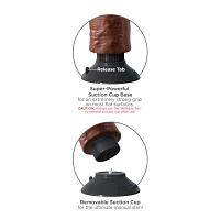 King Cock Brown Vibrating Suction Cup Dildo