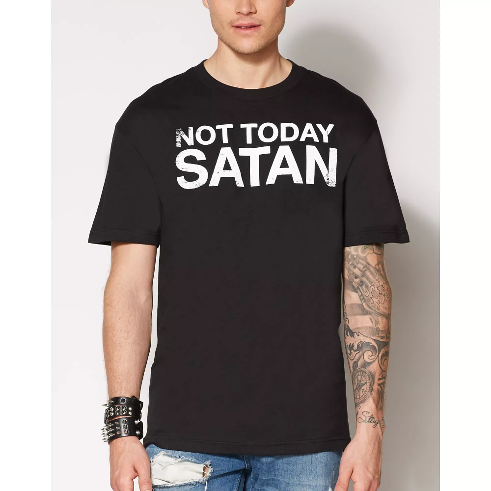 Not Today Satan Plus T Shirt