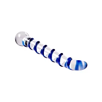 Mr. Swirly G-Spot Glass Dildo - 6.5 Inch
