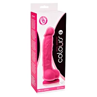 Suction Cup Dildo with Balls Pink - 5 Inch