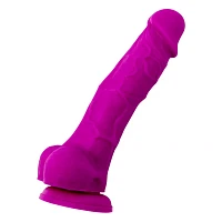 Suction Cup Dildo with Balls Purple - 5 Inch