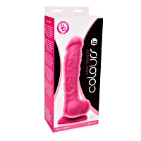 Suction Cup Dildo with Balls Blue - 8 Inch