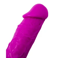 Suction Cup Dildo with Balls Blue - 8 Inch