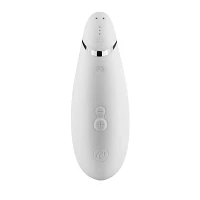 Premium Waterproof Rechargeable Massager White - Womanizer