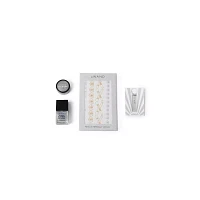 White Glitter Glimmer Wand Vibrator Kit
