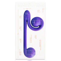 Multi-Function Purple Rechargeable Waterproof Snail Vibrator 9.5 Inch