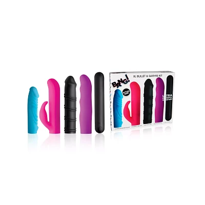 Multi-Speed Rechargeable Waterproof Bullet Vibrator and Sleeve Kit