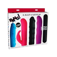 Multi-Speed Rechargeable Waterproof Bullet Vibrator and Sleeve Kit