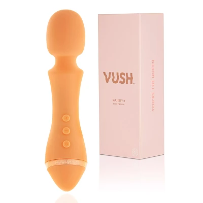 Majesty 2 25-Function Rechargeable Waterproof Wand Vibrator 9.4 Inch - Vush