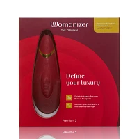 Premium 2 14-Function Rechargeable Waterproof  Clitoral Stimulator Bordeaux 6.5 Inch - Womanizer
