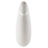 Premium 2 14-Function Rechargeable Waterproof  Clitoral Stimulator Gray 6.5 Inch - Womanizer
