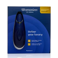 Premium 2 14-Function Rechargeable Waterproof  Clitoral Stimulator Blueberry 6.5 Inch - Womanizer