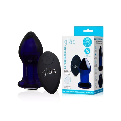 Remote Control Rechargeable Vibrating Butt Plug - 3.5 Inch