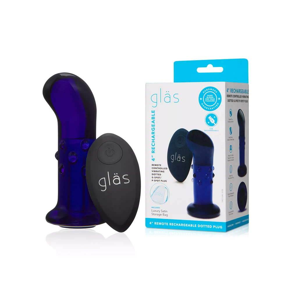 Rechargeable Vibrating G-Spot and P-Spot Plug - 4 Inch