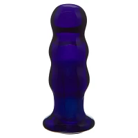 Rechargeable Vibrating Beaded Butt Plug - 4 Inch