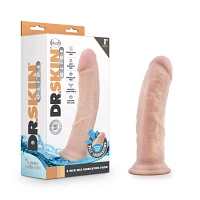 Self-Lubricating Waterproof Dildo 8 Inch - Beige