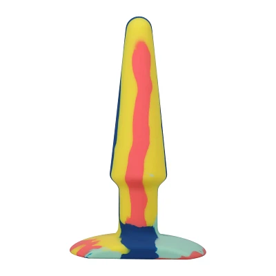 Groovy Butt Plug Multi-Color - 5 Inch