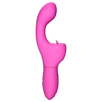 Butterfly Kiss Flicker Rechargeable Waterproof G-Spot Vibrator Pink - 7.5 Inch