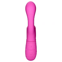 Butterfly Kiss Flicker Rechargeable Waterproof G-Spot Vibrator Pink - 7.5 Inch