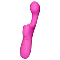 Butterfly Kiss Flicker Rechargeable Waterproof G-Spot Vibrator Pink - 7.5 Inch