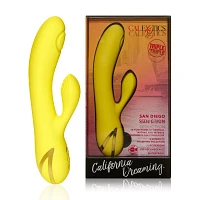 San Diego Seduction 10-Function Rechargeable Waterproof Rabbit Vibrator - 8 Inch