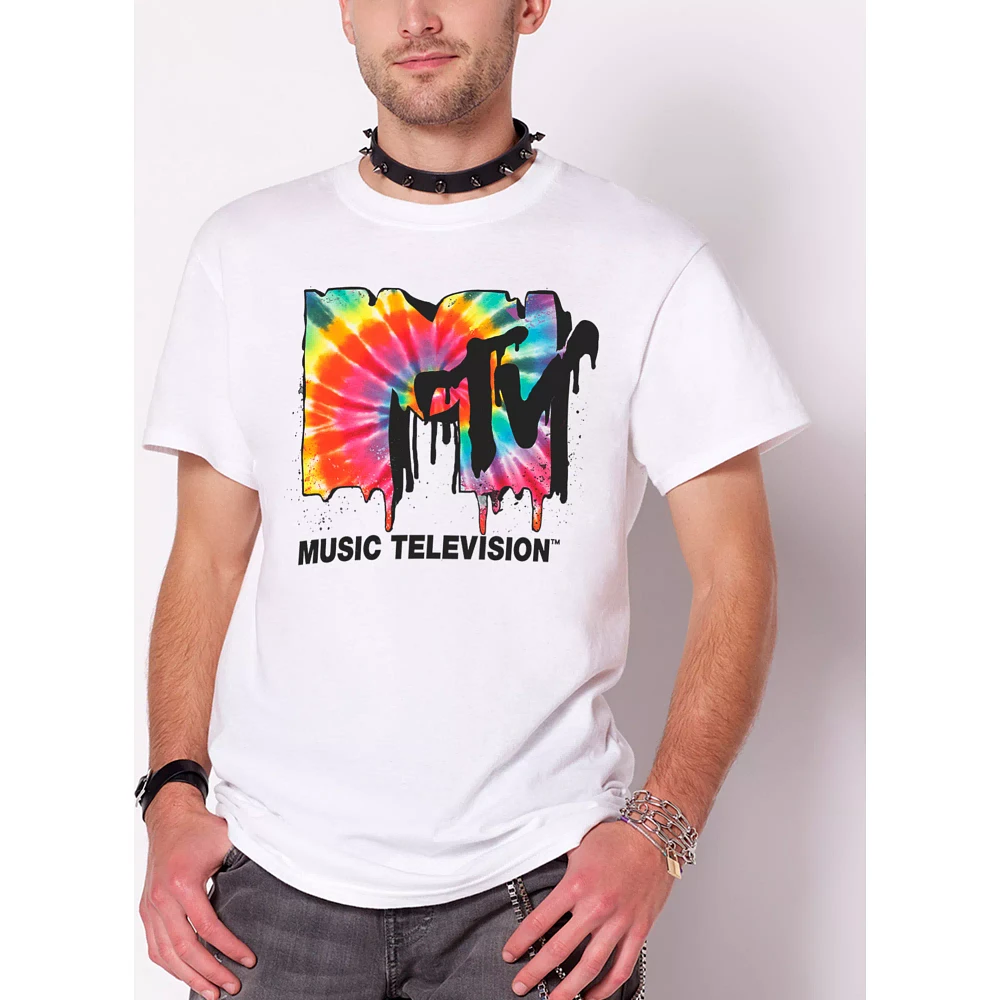 Tie Dye Melting MTV Logo T Shirt