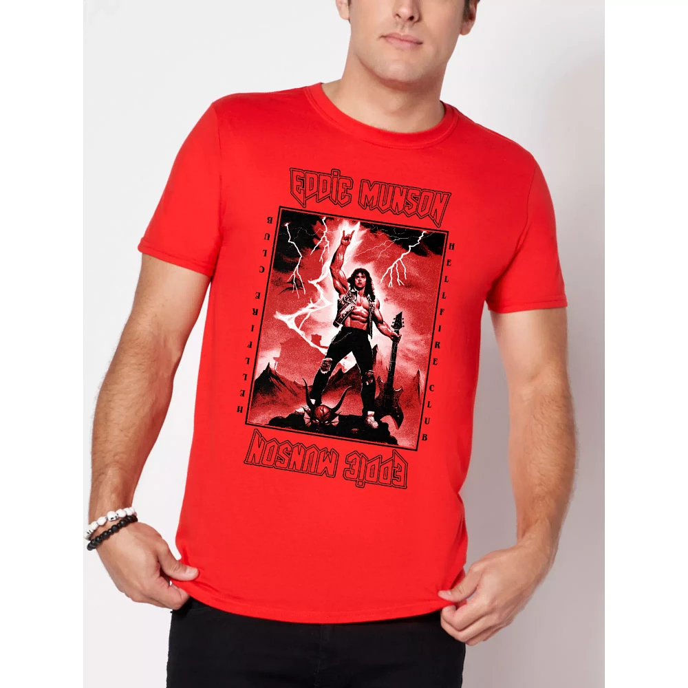 Red Eddie Munson T Shirt - Stranger Things