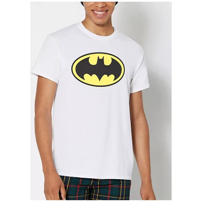 White Batman Logo T Shirt