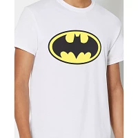 White Batman Logo T Shirt