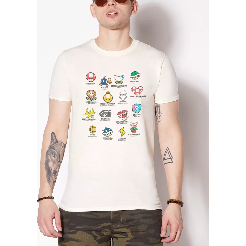 Mario Kart Objects T Shirt - Nintendo