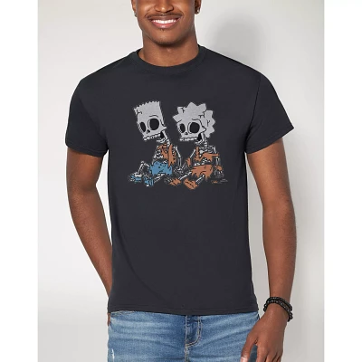 Bart and Lisa Skeleton T Shirt - The Simpsons