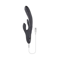 Playboy Pleasure 20-Function Rechargeable Waterproof Rapid Rabbit Vibrator - 10.4 Inch