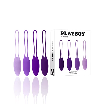 Playboy Pleasure Put In Work Kegel Balls Set - 4 Pack