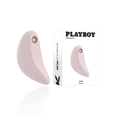 Playboy Pleasure 20-Speed Rechargeable Waterproof Palm Clitoral Vibrator - 3.8 Inch