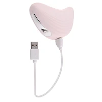 Playboy Pleasure 20-Speed Rechargeable Waterproof Palm Clitoral Vibrator - 3.8 Inch