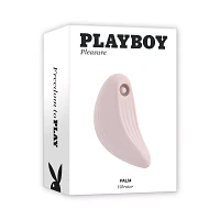 Playboy Pleasure 20-Speed Rechargeable Waterproof Palm Clitoral Vibrator - 3.8 Inch