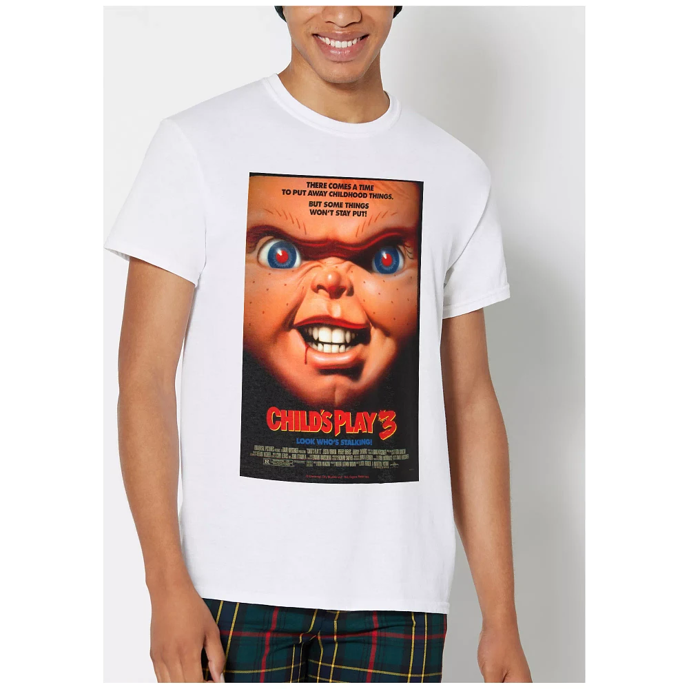 White Child's Play 3 Chucky T Shirt