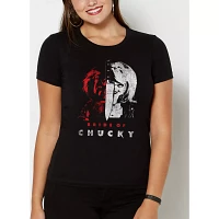 Split Bride of Chucky T Shirt