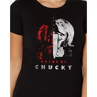 Split Bride of Chucky T Shirt