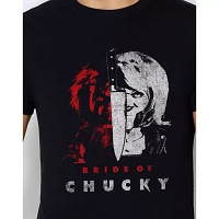 Split Bride of Chucky T Shirt