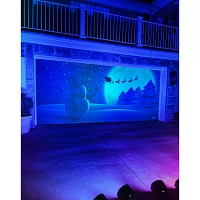 Snowman Garage Double Door Cover