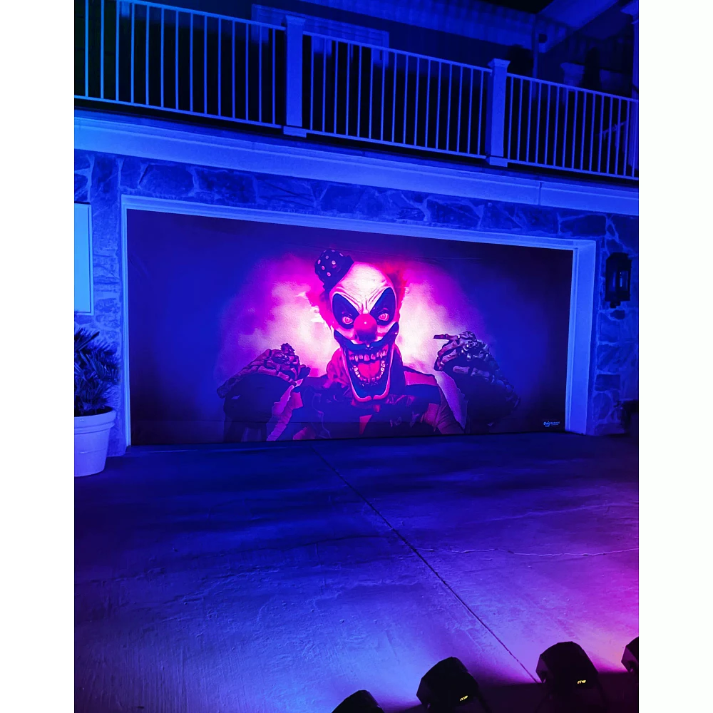 Creepy Carney Garage Double Door Cover