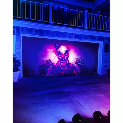 Creepy Carney Garage Double Door Cover