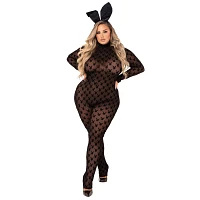 Adult Sheer Bunny Plus Bodysuit - Playboy