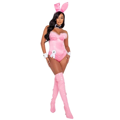 Adult Pink Boudoir Playboy Bunny Costume